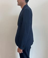 KHJHA79119 a.v.v MEN(アー・ヴェ・ヴェ) 【イージーケア/接触冷感】リライトテーラードジャケット【吸水速乾/UVカット/ストレッチ】 ネイビー