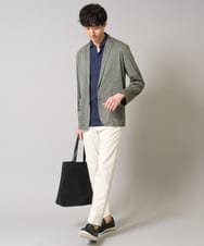 KHJHD53099 a.v.v MEN(アー・ヴェ・ヴェ) 【イージーケア/接触冷感】ブライト天竺シェイプジャケット【吸水速乾/UVカット】 グレー