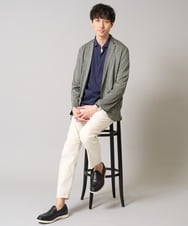 KHJHD53099 a.v.v MEN(アー・ヴェ・ヴェ) 【イージーケア/接触冷感】ブライト天竺シェイプジャケット【吸水速乾/UVカット】 グレー