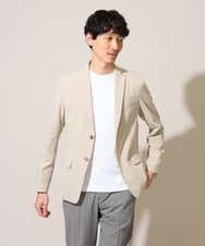 KHJHD75129 a.v.v MEN(アー・ヴェ・ヴェ) 【接触冷感/洗濯機で洗える/遮熱/毛玉・シワになりにくい/イージーケア/ストレッチ】ドットストレッチスマートジャケット ダークグレー