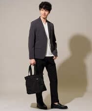 KHJHD75129 a.v.v MEN(アー・ヴェ・ヴェ) 【接触冷感/洗濯機で洗える/遮熱/毛玉・シワになりにくい/イージーケア/ストレッチ】ドットストレッチスマートジャケット ダークグレー