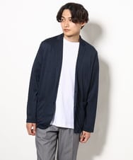 KHJHV53089 a.v.v MEN(アー・ヴェ・ヴェ) 【洗える/接触冷感】ブライト天竺サマージャケット【吸水速乾/UVカット】 グレー