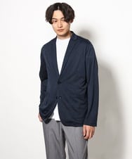 KHJHV53089 a.v.v MEN(アー・ヴェ・ヴェ) 【洗える/接触冷感】ブライト天竺サマージャケット【吸水速乾/UVカット】 グレー