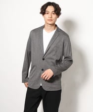 KHJHV53089 a.v.v MEN(アー・ヴェ・ヴェ) 【洗える/接触冷感】ブライト天竺サマージャケット【吸水速乾/UVカット】 グレー