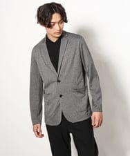 KHJHV53089 a.v.v MEN(アー・ヴェ・ヴェ) 【洗える/接触冷感】ブライト天竺サマージャケット【吸水速乾/UVカット】 グレー