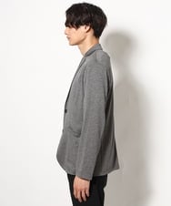 KHJHV53089 a.v.v MEN(アー・ヴェ・ヴェ) 【洗える/接触冷感】ブライト天竺サマージャケット【吸水速乾/UVカット】 グレー