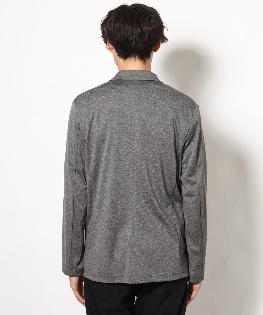 KHJHV53089 a.v.v MEN(アー・ヴェ・ヴェ) 【洗える/接触冷感】ブライト天竺サマージャケット【吸水速乾/UVカット】 グレー