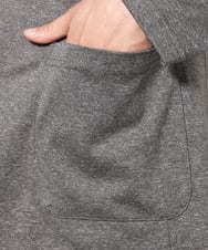 KHJHV53089 a.v.v MEN(アー・ヴェ・ヴェ) 【洗える/接触冷感】ブライト天竺サマージャケット【吸水速乾/UVカット】 グレー