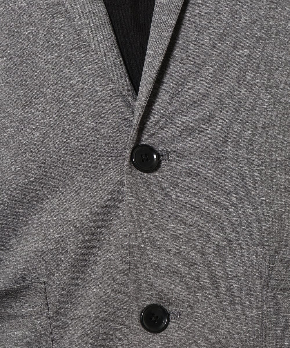 KHJHV53089 a.v.v MEN(アー・ヴェ・ヴェ) 【洗える/接触冷感】ブライト天竺サマージャケット【吸水速乾/UVカット】 グレー