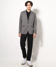 KHJHV53089 a.v.v MEN(アー・ヴェ・ヴェ) 【洗える/接触冷感】ブライト天竺サマージャケット【吸水速乾/UVカット】 グレー