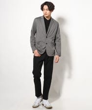 KHJHV53089 a.v.v MEN(アー・ヴェ・ヴェ) 【洗える/接触冷感】ブライト天竺サマージャケット【吸水速乾/UVカット】 グレー