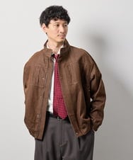 KHJJD10139 a.v.v MEN(アー・ヴェ・ヴェ) ＼休日も仕事も使える／12OZデニムジャケット【洗濯機で洗える】 ブラック
