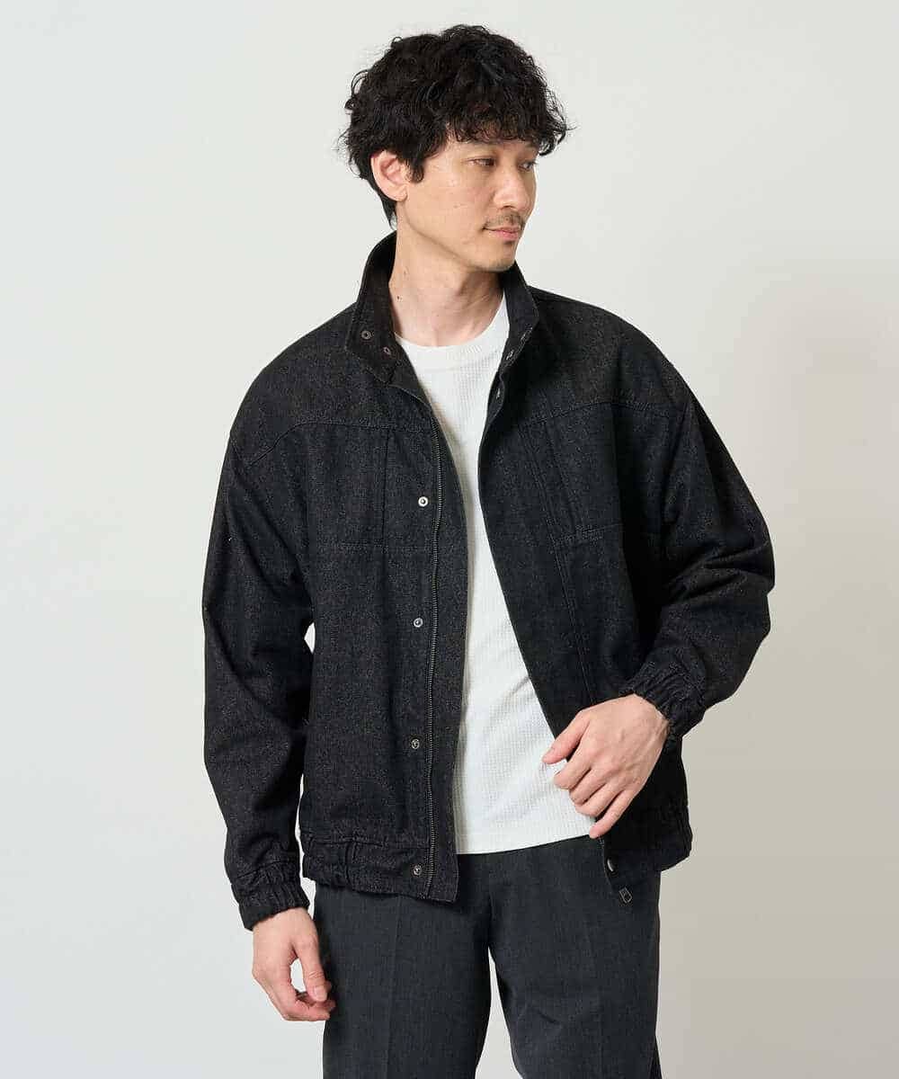KHJJD10139 a.v.v MEN(アー・ヴェ・ヴェ) 【洗濯機で洗える】12OZデニムジャケット ブラック