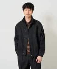 KHJJD10139 a.v.v MEN(アー・ヴェ・ヴェ) 【洗濯機で洗える】12OZデニムジャケット ブラック