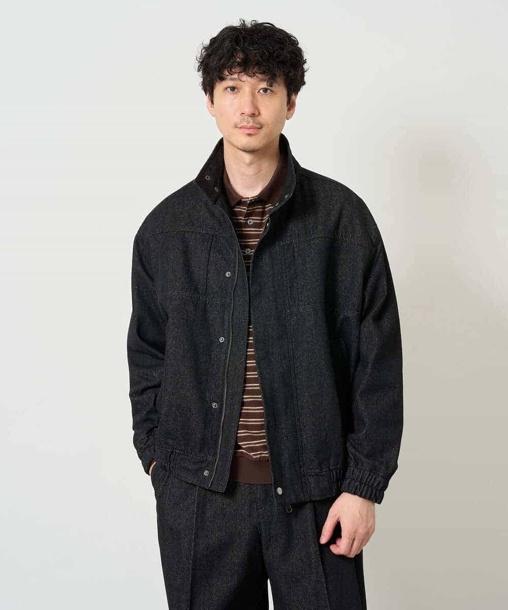 KHJJD10139 a.v.v MEN(アー・ヴェ・ヴェ) 【洗濯機で洗える】12OZデニムジャケット ブラック