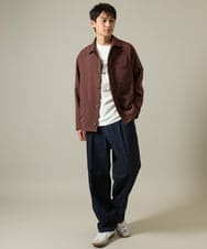 KHJJV09069 a.v.v MEN(アー・ヴェ・ヴェ) カバーオール ジャケット(セットアップ可)リライトシリーズ2 モカブラウン