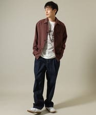 KHJJV09069 a.v.v MEN(アー・ヴェ・ヴェ) カバーオール ジャケット(セットアップ可)リライトシリーズ2 モカブラウン