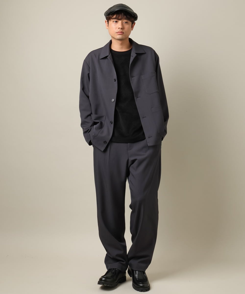 KHJJV09069 a.v.v MEN(アー・ヴェ・ヴェ) カバーオール ジャケット(セットアップ可)リライトシリーズ2 モカブラウン