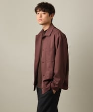 KHJJV09069 a.v.v MEN(アー・ヴェ・ヴェ) カバーオール ジャケット(セットアップ可)リライトシリーズ2 モカブラウン