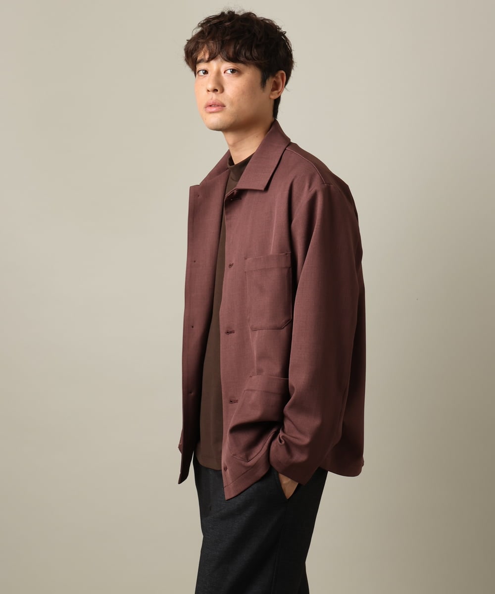 KHJJV09069 a.v.v MEN(アー・ヴェ・ヴェ) カバーオール ジャケット(セットアップ可)リライトシリーズ2 モカブラウン