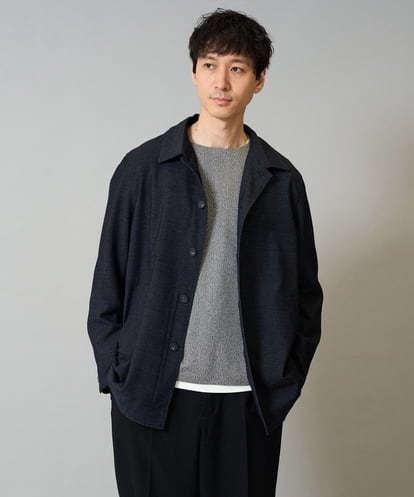 KHJKA07129 a.v.v MEN 【イージーケア】デニムライクストレッチコート【洗濯機で洗える】