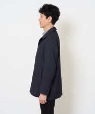 KHJKA07129 a.v.v MEN(アー・ヴェ・ヴェ) 春の人気アウター【イージーケア】デニムライクステンカラーコート【洗濯機で洗える】 ネイビー