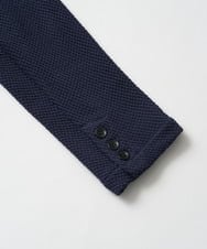 KHJKA15109 a.v.v MEN(アー・ヴェ・ヴェ) 【イージーケア/ストレッチ】ハニカムジャージースマートジャケット【洗濯機で洗える】通勤/ビジネス/ジャケット〈ON/OFF SERIES〉 グレー