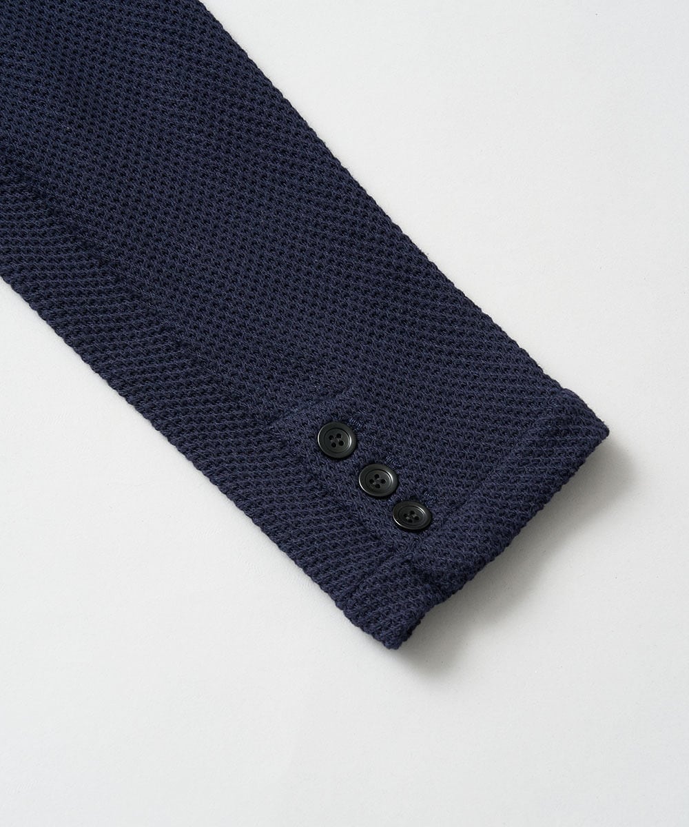 KHJKA15109 a.v.v MEN(アー・ヴェ・ヴェ) 【イージーケア/ストレッチ】ハニカムジャージースマートジャケット【洗濯機で洗える】通勤/ビジネス/ジャケット〈ON/OFF SERIES〉 グレー