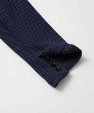 KHJKA15109 a.v.v MEN(アー・ヴェ・ヴェ) 【イージーケア/ストレッチ】ハニカムジャージースマートジャケット【洗濯機で洗える】通勤/ビジネス/ジャケット〈ON/OFF SERIES〉 グレー