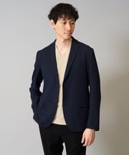 KHJKA16119 a.v.v MEN(アー・ヴェ・ヴェ) 【イージーケア/シワになりにくい】スマートジャケット 秋リライト【洗濯機で洗える/ストレッチ】〈ON/OFF SERIES〉 ネイビー
