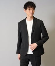 KHJKA16119 a.v.v MEN(アー・ヴェ・ヴェ) 【イージーケア/シワになりにくい】スマートジャケット 秋リライト【洗濯機で洗える/ストレッチ】〈ON/OFF SERIES〉 ダークグレー
