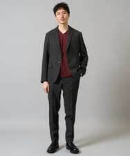 KHJKA16119 a.v.v MEN(アー・ヴェ・ヴェ) 【イージーケア/シワになりにくい】スマートジャケット 秋リライト【洗濯機で洗える/ストレッチ】〈ON/OFF SERIES〉 ダークグレー