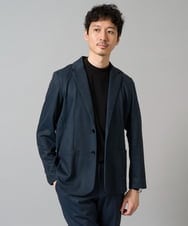 KHJKA19119 a.v.v MEN(アー・ヴェ・ヴェ) 【イージーケア/ストレッチ】ツイルメランジプリントポンチジャケット【洗濯機で洗える】〈SMART SERIES a.v.v〉 ネイビー