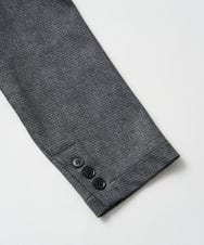 KHJKA19119 a.v.v MEN(アー・ヴェ・ヴェ) 【イージーケア/ストレッチ】メランジポンチテーラードジャケット【洗濯機で洗える】通勤/ビジネス〈ON/OFF SERIES〉 ダークグレー