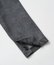 KHJKA19119 a.v.v MEN(アー・ヴェ・ヴェ) 【イージーケア/ストレッチ】メランジポンチテーラードジャケット【洗濯機で洗える】通勤/ビジネス〈ON/OFF SERIES〉 ダークグレー