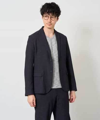 KHJKD05119 a.v.v MEN 【シェイプジャケット/イージーケア/洗濯機で洗える/ストレッチ】デニムライクストレッチスマートジャケット