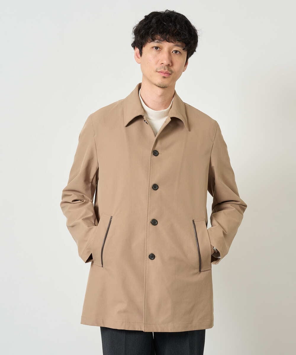 KHJKD18139 a.v.v MEN(アー・ヴェ・ヴェ) ＼WEB限定予約／ツイルストレッチステンカラージャケット【撥水/毛玉になりにくい】 ベージュ