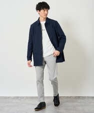 KHJKD18139 a.v.v MEN(アー・ヴェ・ヴェ) ＼WEB限定予約／ツイルストレッチステンカラージャケット【撥水/毛玉になりにくい】 ベージュ