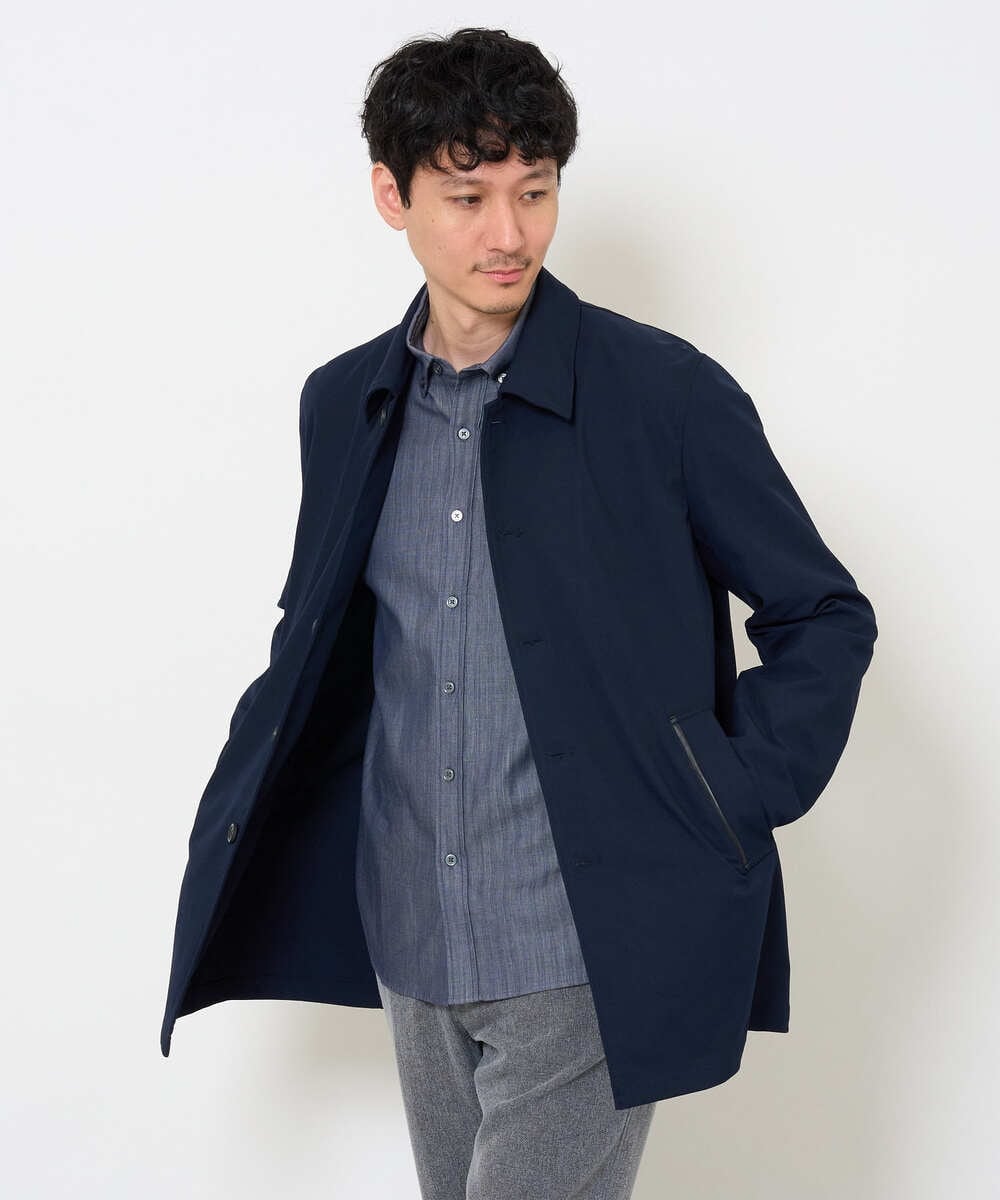 KHJKD18139 a.v.v MEN(アー・ヴェ・ヴェ) ＼WEB限定アイテム／ツイルストレッチステンカラージャケット【撥水/毛玉になりにくい】 ベージュ