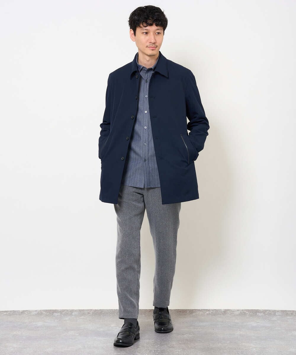 KHJKD18139 a.v.v MEN(アー・ヴェ・ヴェ) ＼WEB限定アイテム／ツイルストレッチステンカラージャケット【撥水/毛玉になりにくい】 ベージュ