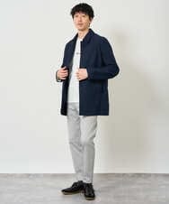 KHJKD18139 a.v.v MEN(アー・ヴェ・ヴェ) ＼WEB限定予約／ツイルストレッチステンカラージャケット【撥水/毛玉になりにくい】 ベージュ