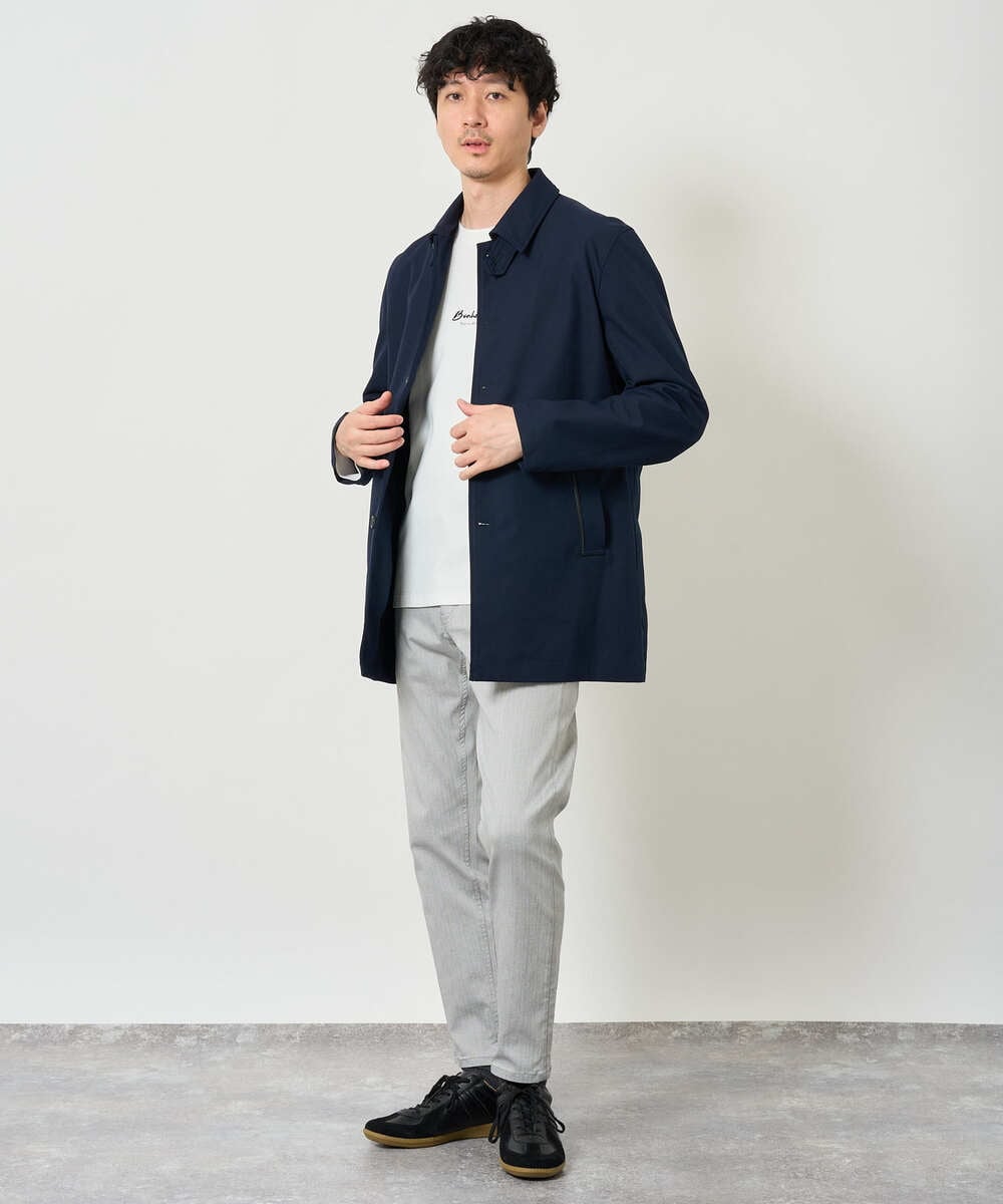 KHJKD18139 a.v.v MEN(アー・ヴェ・ヴェ) ＼WEB限定予約／ツイルストレッチステンカラージャケット【撥水/毛玉になりにくい】 ベージュ