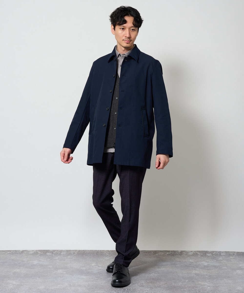 KHJKD18139 a.v.v MEN(アー・ヴェ・ヴェ) ＼WEB限定アイテム／ツイルストレッチステンカラージャケット【撥水/毛玉になりにくい】 ベージュ