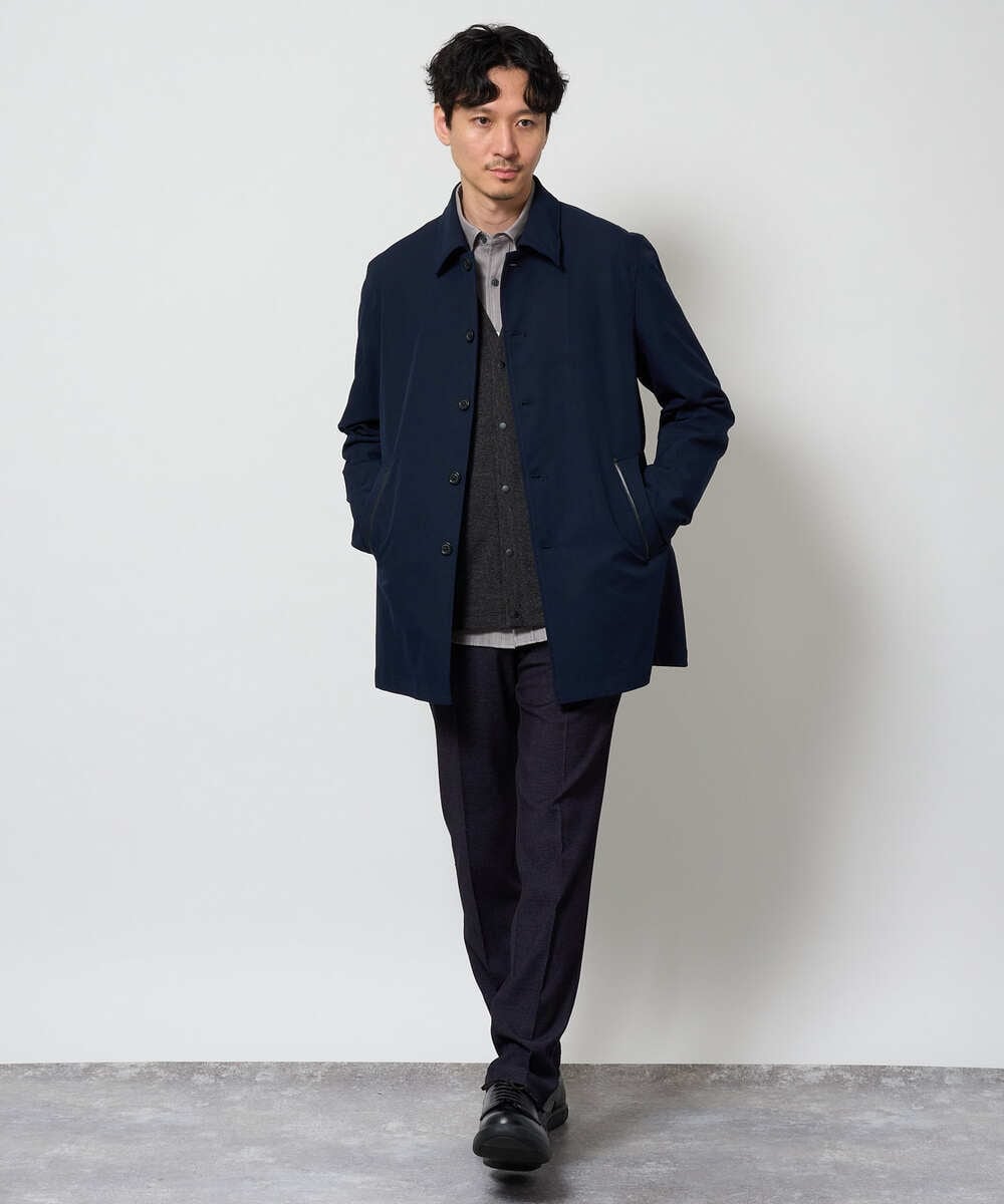 KHJKD18139 a.v.v MEN(アー・ヴェ・ヴェ) ＼WEB限定アイテム／ツイルストレッチステンカラージャケット【撥水/毛玉になりにくい】 ベージュ