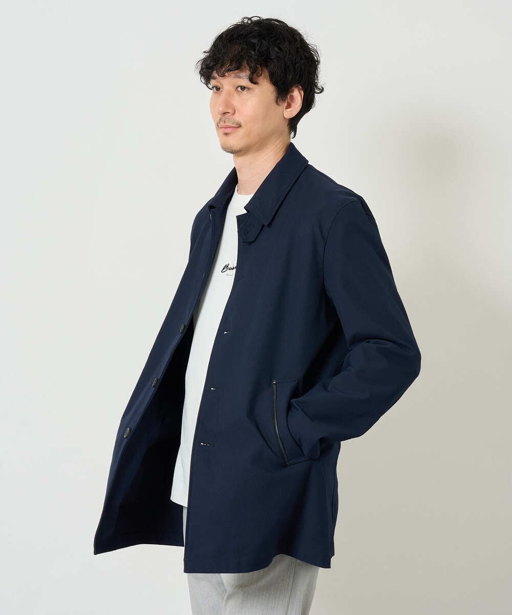 KHJKD18139 a.v.v MEN(アー・ヴェ・ヴェ) ＼WEB限定予約／ツイルストレッチステンカラージャケット【撥水/毛玉になりにくい】 ベージュ
