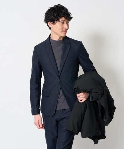 KHJKD72129 a.v.v MEN 【スマート/イージーケア/洗濯機で洗えるストレッチ】コールダブルフェイスストレッチスマートジャケット