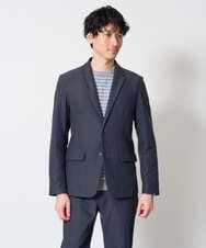 KHJKD72129 a.v.v MEN(アー・ヴェ・ヴェ) 【スマート/イージーケア/洗濯機で洗えるストレッチ】コールダブルフェイスストレッチスマートジャケット ネイビー