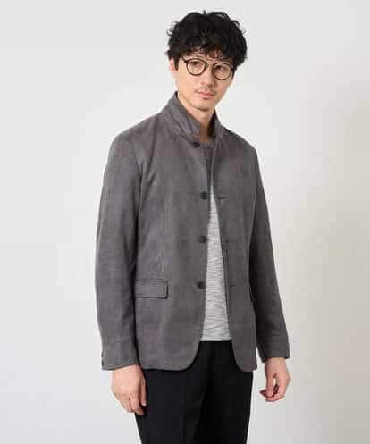 KHJKD74139 a.v.v MEN 【スマート/イージーケア/洗濯機で洗えるストレッチ】ソフトスエードコンバーチブルスマートジャケット