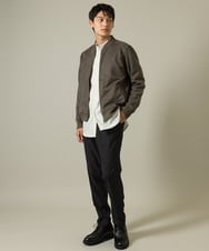 KHJKV11089 a.v.v MEN(アー・ヴェ・ヴェ) 【累計7000枚販売】フェイクスエードリブブルゾン ベージュ