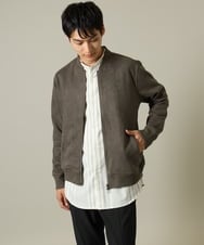KHJKV11089 a.v.v MEN(アー・ヴェ・ヴェ) 【累計7000枚販売】フェイクスエードリブブルゾン ベージュ